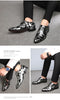 Men's plus size pointed British men's formal single shoes, business leather shoes