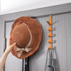 Houseeker 6 Hooks Hat Holder L Shaped Baseball Cap Storage Rack Wall Mount Hat Belt Organizer Hooks