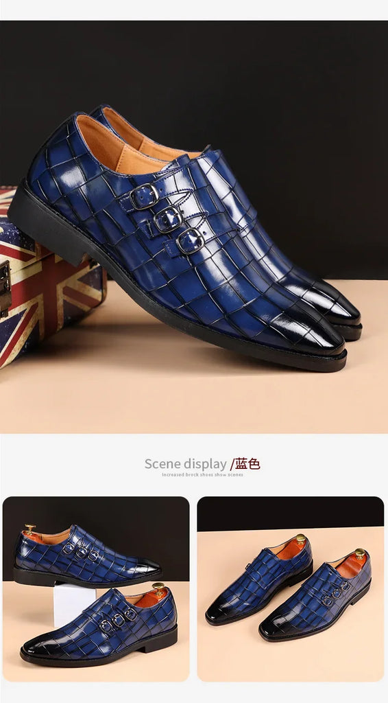 Slip on Dress Shoes Men Oxfords Fashion Business Office Men's Shoes Classic Luxury Leather Male Suits Shoes Italian Wedding Shoe