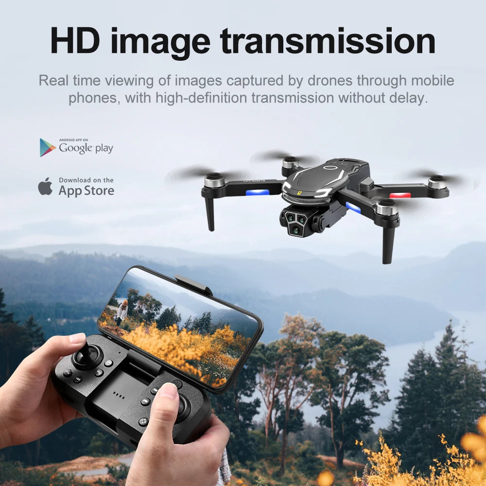 Xiaomi V888 Drone 8K Aerial HD Triple Camera Professional Obstacle Avoidance Optical Flow Positioning Brushless Power GPS Drone
