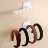 Houseeker 6 Hooks Hat Holder L Shaped Baseball Cap Storage Rack Wall Mount Hat Belt Organizer Hooks
