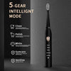 Electric Toothbrush 5-gear Mode USB Charging 4 colors IPX7 Waterproof Ultrasonic Rechargeable Soft Hair Toothbrush Adult Classic