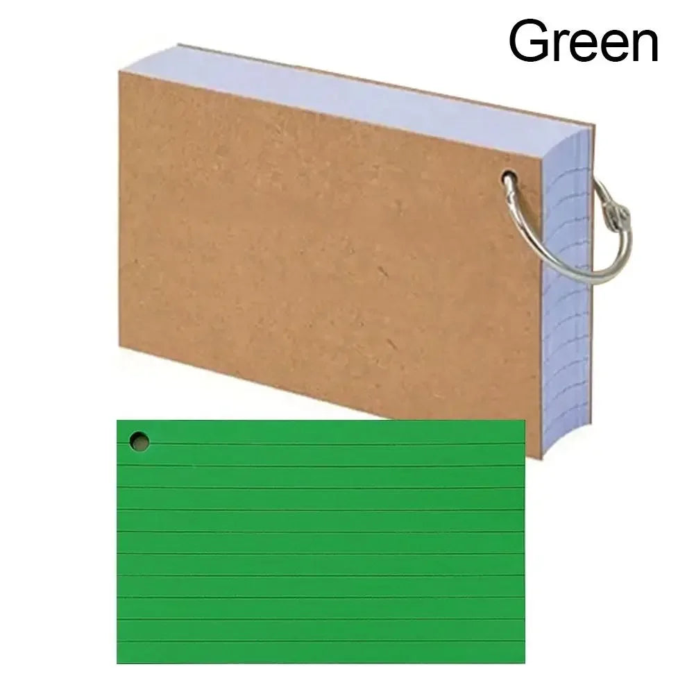 Multifunctional DIY Index Cards Horizontal Line Binder Index Sticker Colorful Loof-leaf Notepad Students