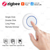 Tuya ZigBee Push Button Wireless Hand -Remoter Scene Switch Controller Battery Powered Automation App Control Device Support Z2M