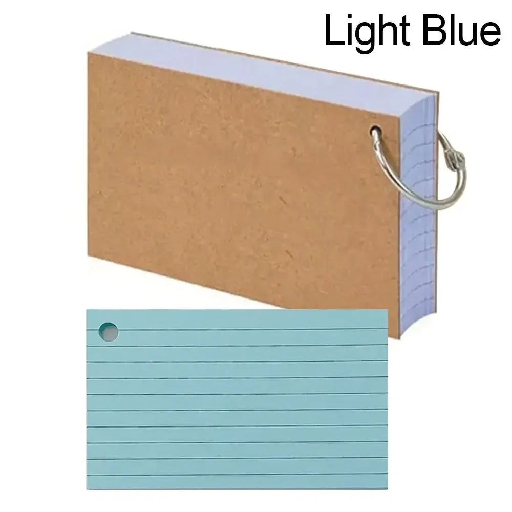 Multifunctional DIY Index Cards Horizontal Line Binder Index Sticker Colorful Loof-leaf Notepad Students