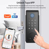 Wifi Tuya Tamper Proof Fingerprint Smart Lock for Keyless Entry Keypad Deadbolt Lock for Front Door Physical Key Remote Unlock