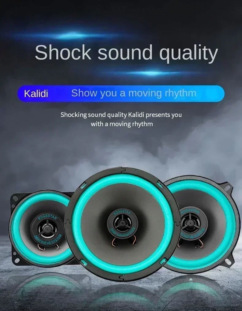 4/5/6.5 Inch Universal Car Coaxial Speakers HiFi Automotive Audio Full Range Frequency Subwoofer Enhanced Car Stereo Sound