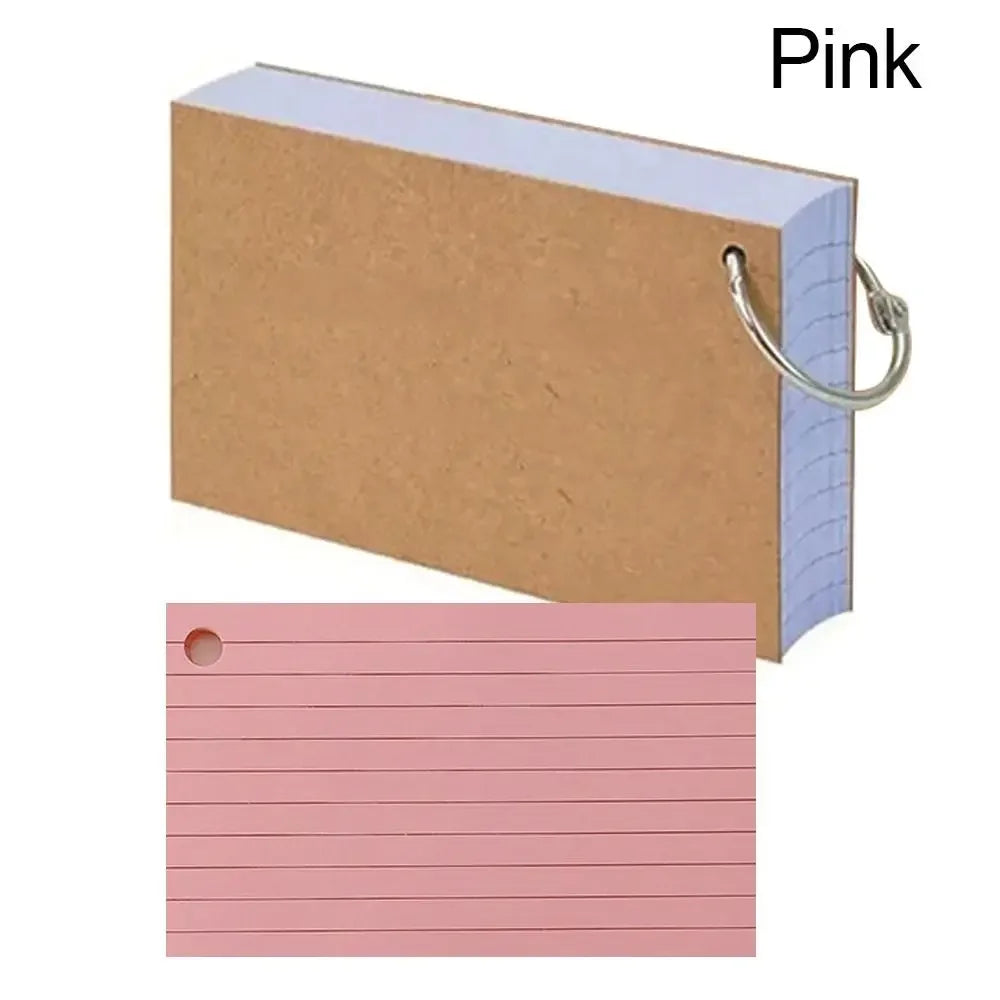 Multifunctional DIY Index Cards Horizontal Line Binder Index Sticker Colorful Loof-leaf Notepad Students