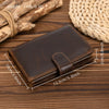 Retro anti-theft leather men's wallet male clip purse wallet casual style short purse cowhide retro luxury business card holder