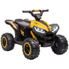 DodiOnline 12V Ride-On Quad Bike w/ Music, Horn, for Ages 3+ Years - Yellow