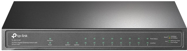 TP-Link TL-SG1210P | 10-Port Gigabit Desktop Switch with 8-Port PoE+ | DodiOnline