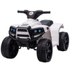 DodiOnline 6V Kids Electric Ride on Car, All Terrain Vehicle Toy, Quad Bike With Headlights, Horn, for Toddlers 18-36 Months White