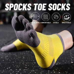 Sport Short Five Finger Socks s Breathable Comfortable Shaping Anti Friction Men's Socks With Toes Outdoor Basketball Travel