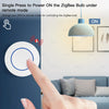 Tuya ZigBee Push Button Wireless Hand -Remoter Scene Switch Controller Battery Powered Automation App Control Device Support Z2M