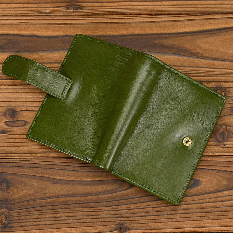 Retro anti-theft leather men's wallet male clip purse wallet casual style short purse cowhide retro luxury business card holder