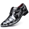Men's plus size pointed British men's formal single shoes, business leather shoes