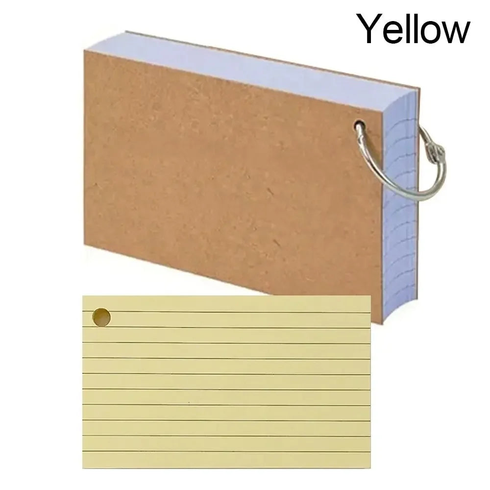 Multifunctional DIY Index Cards Horizontal Line Binder Index Sticker Colorful Loof-leaf Notepad Students