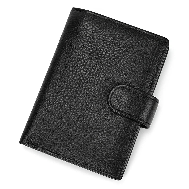 Retro anti-theft leather men's wallet male clip purse wallet casual style short purse cowhide retro luxury business card holder