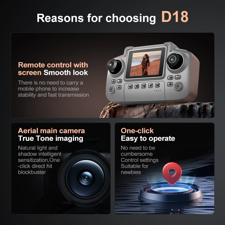 Xiaomi D18 Drone 8K Aerial HD Dual Camera Photography Intelligent Obstacle Avoidance Brushless Power 5G WIFI GPS Return VR Drone