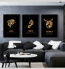 Abstract gold constellation canvas art oil painting wall art poster print living room home wall picture