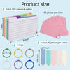 Multifunctional DIY Index Cards Horizontal Line Binder Index Sticker Colorful Loof-leaf Notepad Students