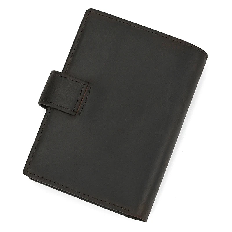 Retro anti-theft leather men's wallet male clip purse wallet casual style short purse cowhide retro luxury business card holder