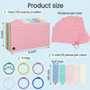 Multifunctional DIY Index Cards Horizontal Line Binder Index Sticker Colorful Loof-leaf Notepad Students