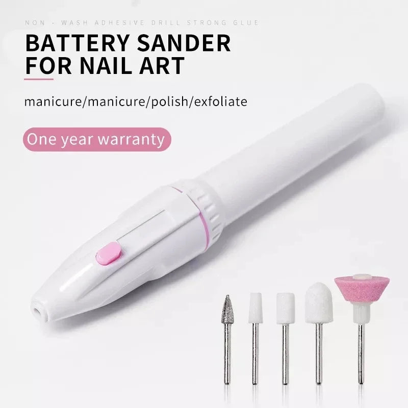 Nail Polisher MINI Electric Nail Drill Kit Manicure Pedicure Grinding Polishing Nail Art Sanding File Pen Tools Machine