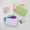 Multifunctional DIY Index Cards Horizontal Line Binder Index Sticker Colorful Loof-leaf Notepad Students
