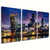 3pcs, Frameless Canvas Posters, Abstract London City Landscape Night Scene Illustrations, Canvas Wall Art, Art Wall Painting Gif