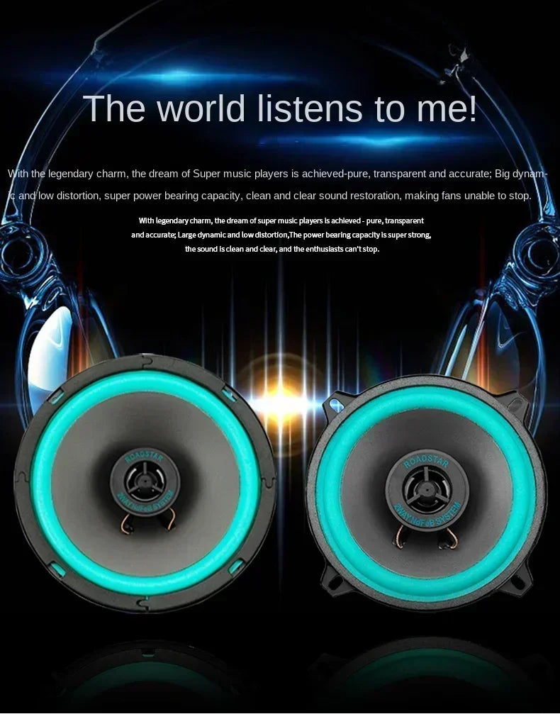 4/5/6.5 Inch Universal Car Coaxial Speakers HiFi Automotive Audio Full Range Frequency Subwoofer Enhanced Car Stereo Sound