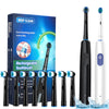 Electric Rotating Toothbrush 5 Modes Cleaning Teeth Brush Waterproof Rotary Electric Toothbrush With Timer with 8 Soft BrushHead