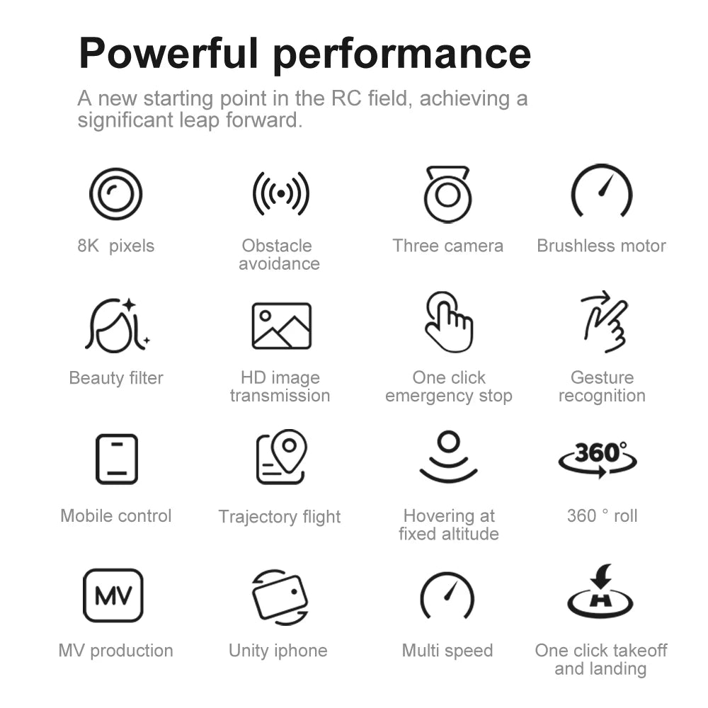 Xiaomi V888 Drone 8K Aerial HD Triple Camera Professional Obstacle Avoidance Optical Flow Positioning Brushless Power GPS Drone