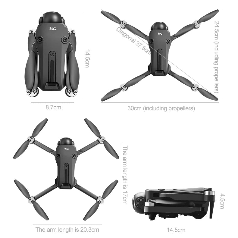 Xiaomi D18 Drone 8K Aerial HD Dual Camera Photography Intelligent Obstacle Avoidance Brushless Power 5G WIFI GPS Return VR Drone