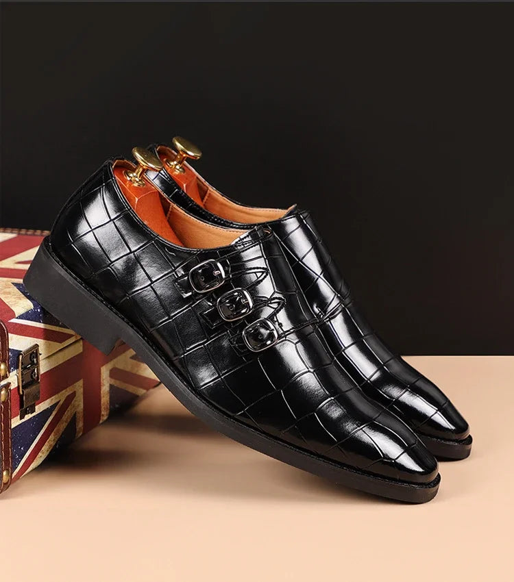 Slip on Dress Shoes Men Oxfords Fashion Business Office Men's Shoes Classic Luxury Leather Male Suits Shoes Italian Wedding Shoe