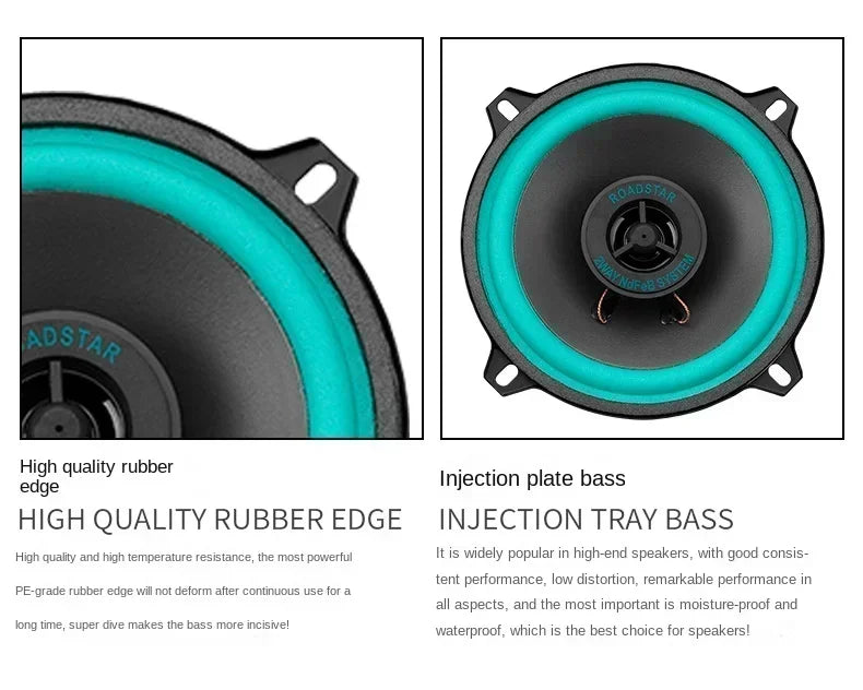 4/5/6.5 Inch Universal Car Coaxial Speakers HiFi Automotive Audio Full Range Frequency Subwoofer Enhanced Car Stereo Sound