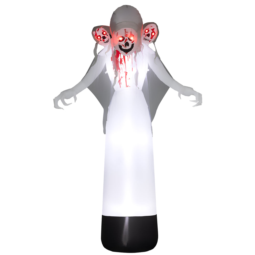 DodiOnline 8.9ft Inflatable Three Headed Ghost Halloween Inflatable