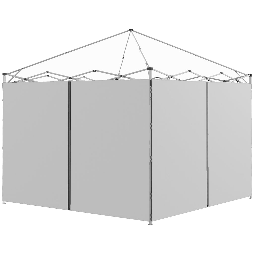 DodiOnline Set of Two 3 x 3(m) Replacement Zipped Gazebo Walls - Grey