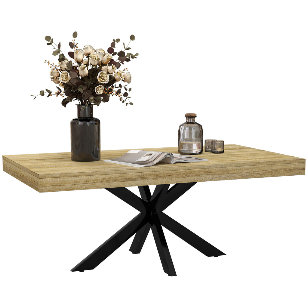 DodiOnline Bold Rustic Block Coffee Table - Wood-Effect