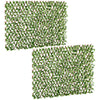 DodiOnline 2pc Expanding Garden Trellis, 2 x 1m Faux Decorative Privacy Fence with Artificial Leaves, Privacy Screen Greenery Walls for Garden Balcony, Eucalyptus Leaves