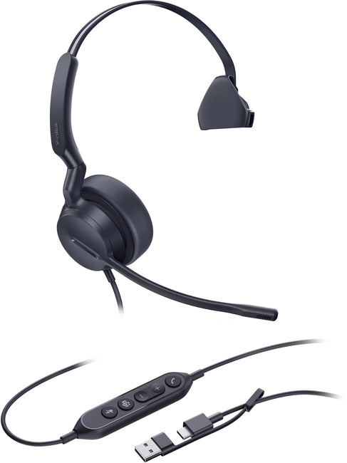 Yealink UH44 Mono USB-C/A Wired Headset (Teams Edition)