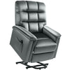 DodiOnline Velvet-Feel Electric Lift Recliner Chair - Dark Grey