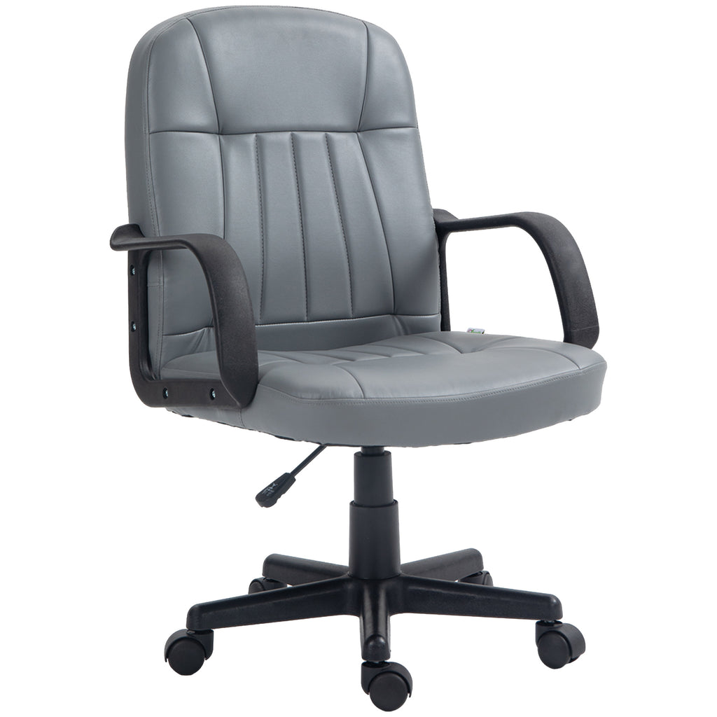 DodiOnline Swivel Executive Office Chair PU Leather Computer Desk Chair Office Furniture Gaming Seater - Grey