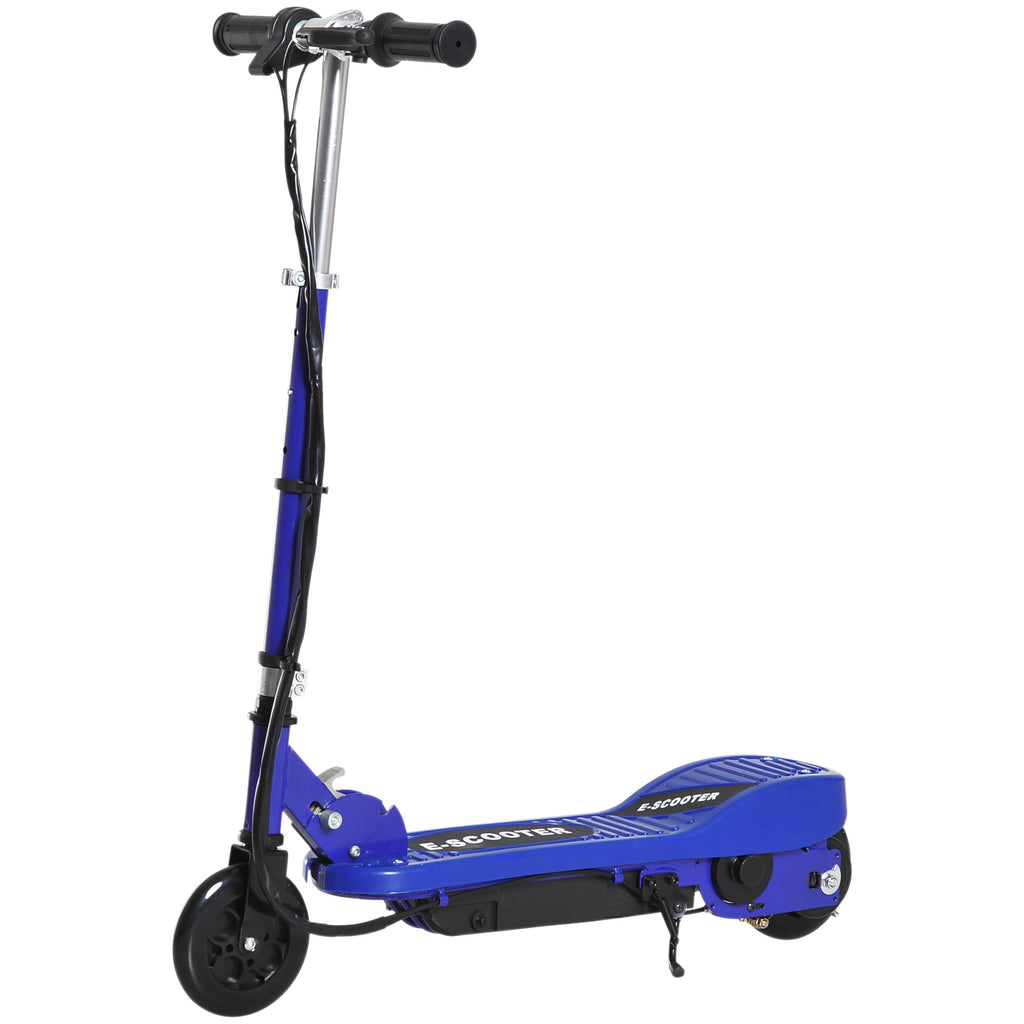 DodiOnline Folding Electric Kids Scooter Ride on Age 7-14, Blue/Black