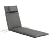 DodiOnline Outdoor Garden Patio Folding High Back Chair Cushion Replacement Seat Pad - Grey