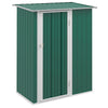 DodiOnline 5ft x 3ft Garden Metal Storage Shed, Outdoor Tool Shed with Sloped Roof, Lockable Door for Tools, Equipment, Green