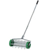 DodiOnline Garden Rolling Lawn Aerator Heavy Duty Steel Grass Roller w/ Adjustable Handle