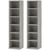 DodiOnline Set of Two 102 CD Storage Units - Cement Grey