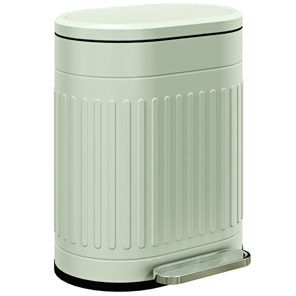 DodiOnline 20L Metal Kitchen Bin, with Soft-Close Lid - Light Green