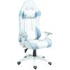 DodiOnline Faux Leather Colour Block Gaming Chair, with 135° Reclining Back - Blue/White